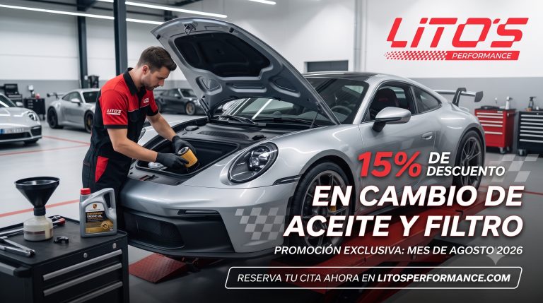 Promoción de 15% de descuento en el Paquete Básico de mantenimiento en Lito's Performance