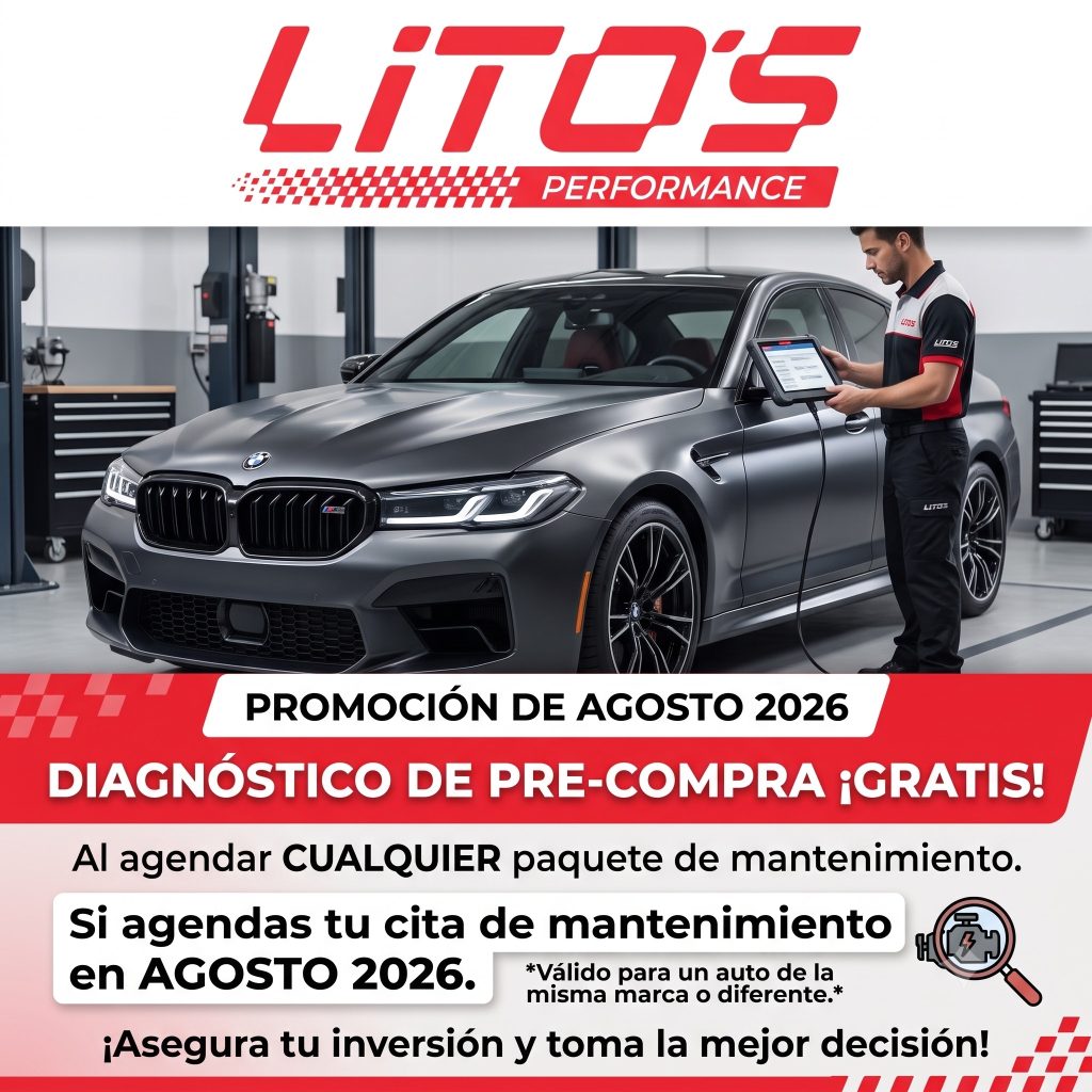 Promoción de diagnóstico preventivo de compra sin costo en Lito's Performance